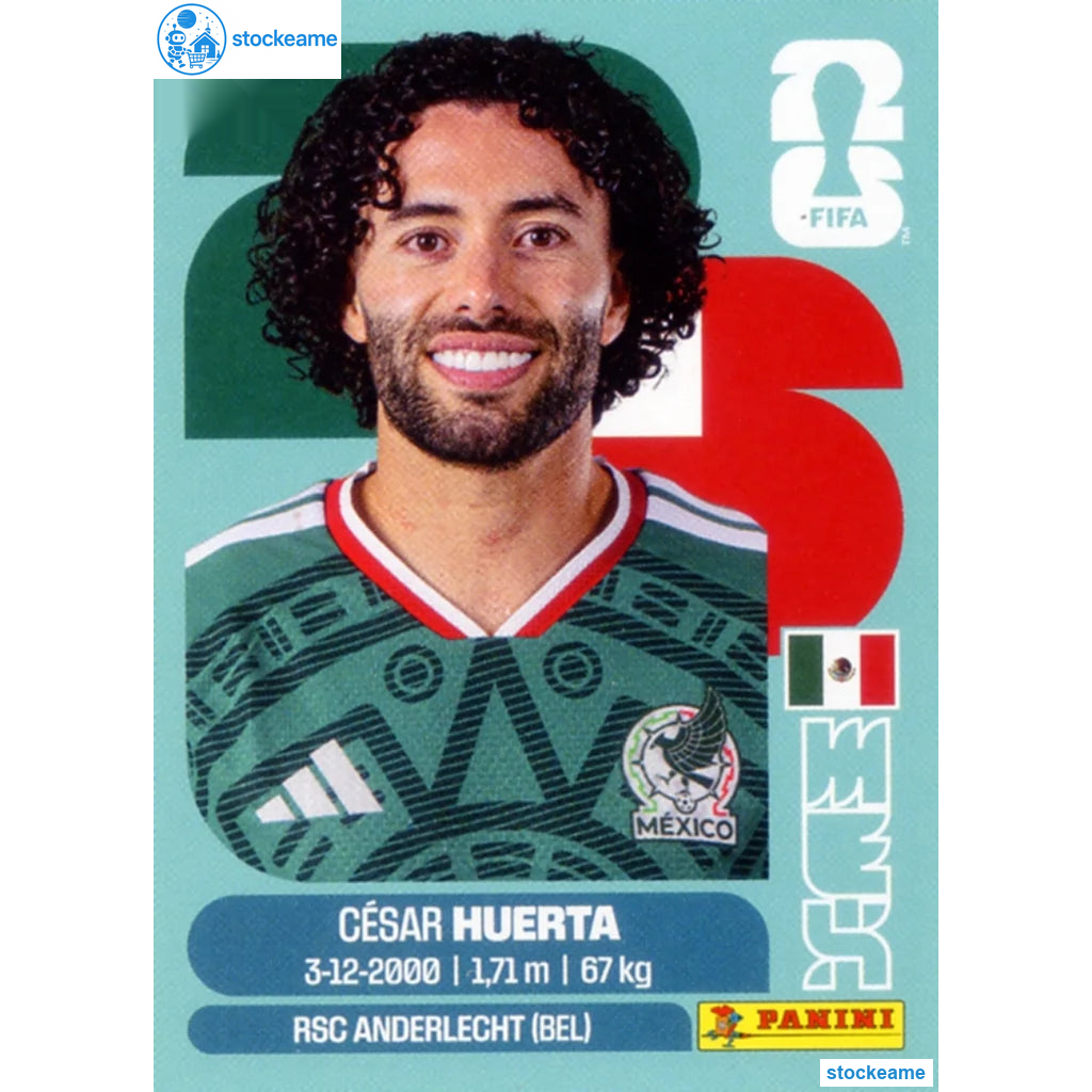 MEX020 - Cesar Huerta | Mexico | Panini World Cup 2026 Base Sticker