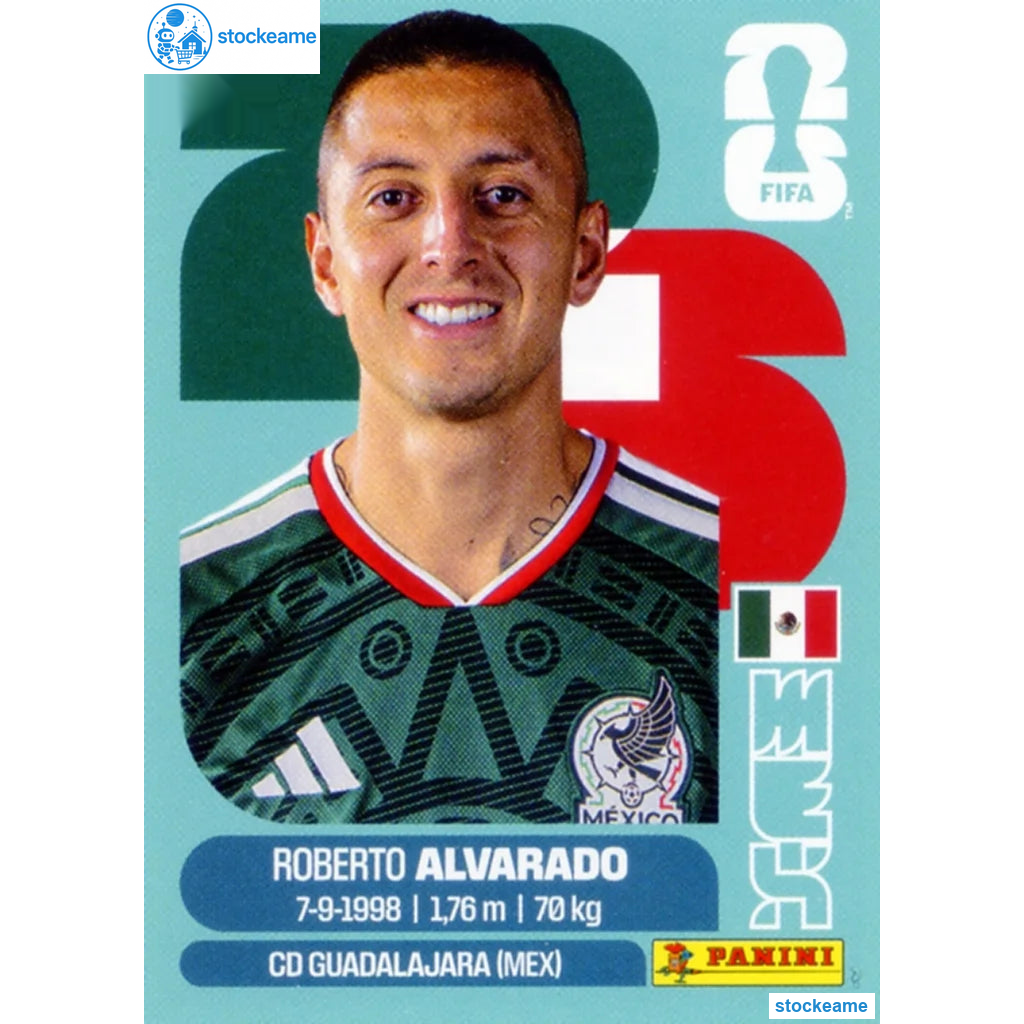 MEX019 - Roberto Alvarado | Mexico | Panini World Cup 2026 Base Sticker
