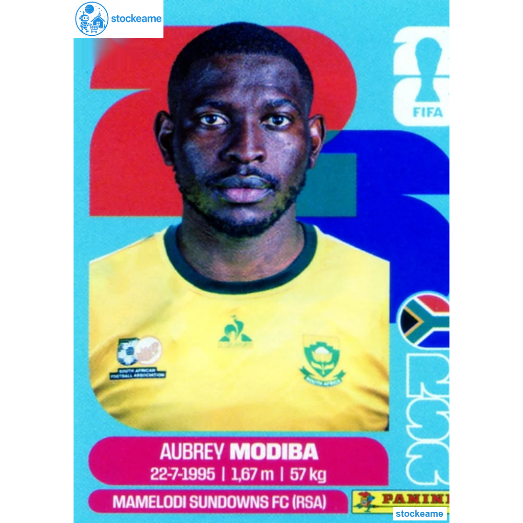 RSA004 - Aubrey Modiba | South Africa | Panini World Cup 2026 Base Sticker