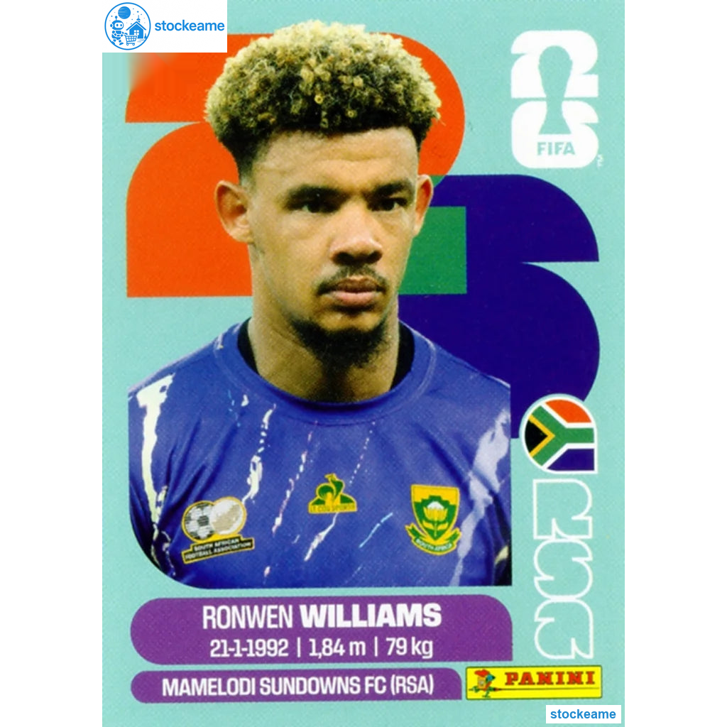 RSA002 - Ronwen Williams | South Africa | Panini World Cup 2026 Base Sticker