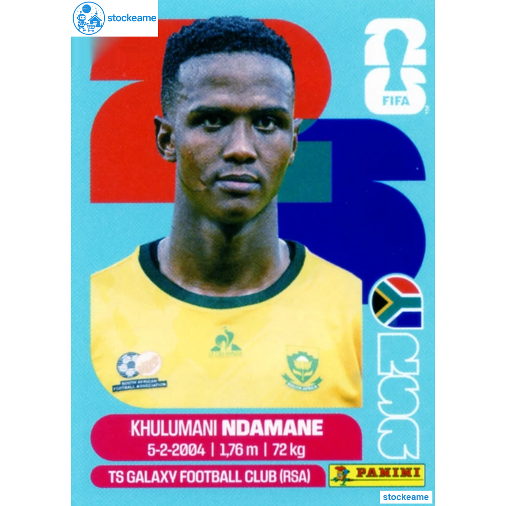RSA007 - Khulumani Ndamane | South Africa | Panini World Cup 2026 Base Sticker
