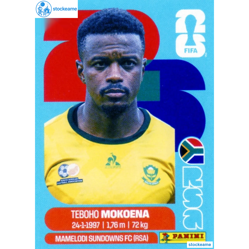 RSA011 - Teboho Mokoena | South Africa | Panini World Cup 2026 Base Sticker