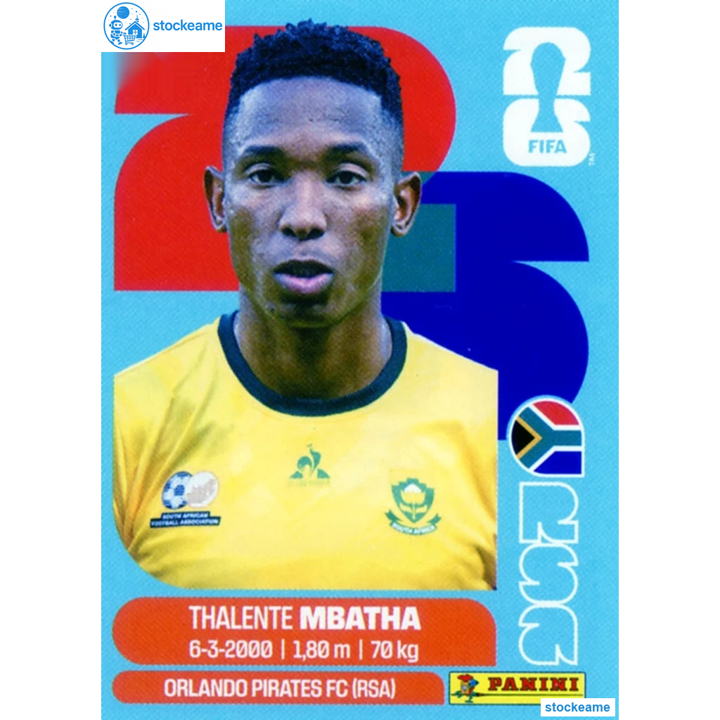 RSA012 - Thalente Mbatha | South Africa | Panini World Cup 2026 Base Sticker