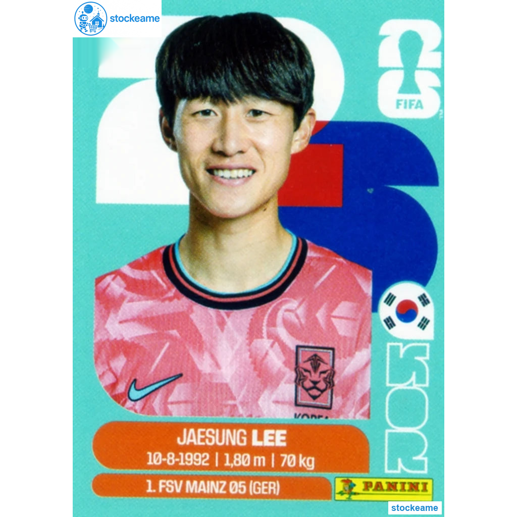 KOR010 - Jae-sung Lee | South Korea | Panini World Cup 2026 Base Sticker