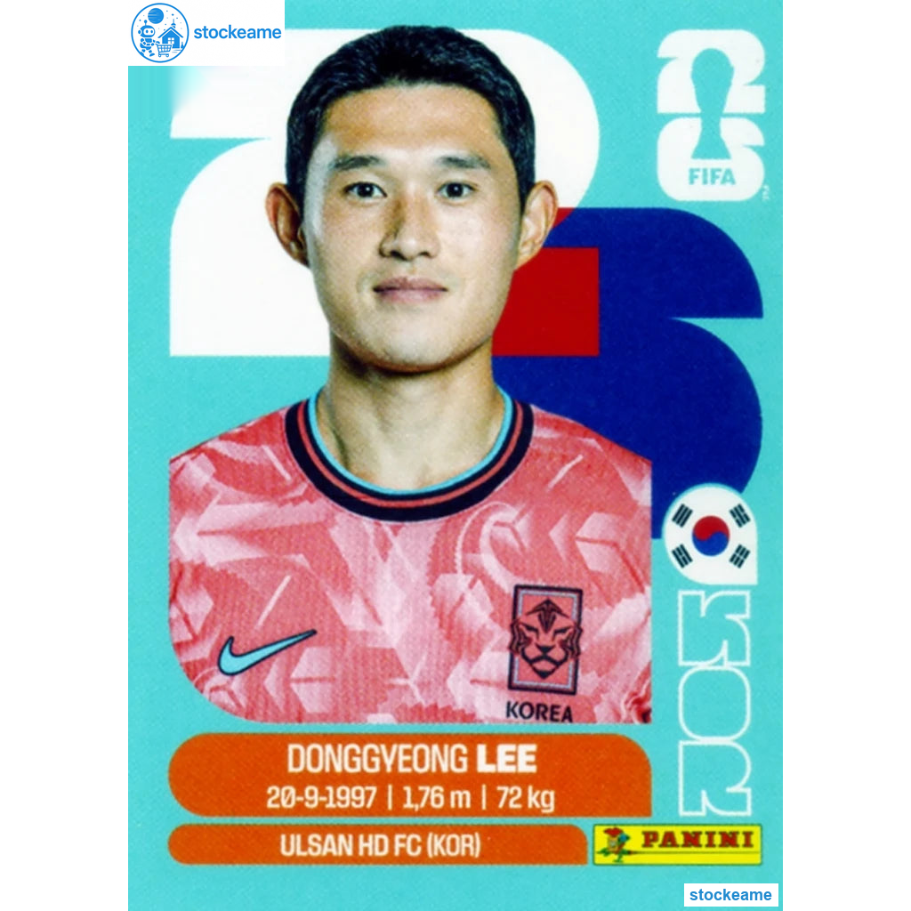 KOR016 - Dongg-yeong Lee | South Korea | Panini World Cup 2026 Base Sticker