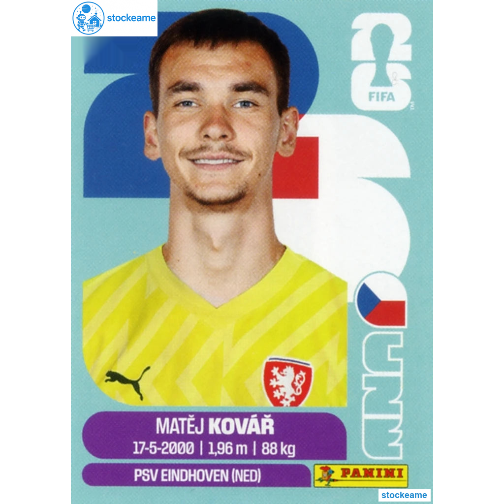 CZE002 - Matej Kovar | Czechia | Panini World Cup 2026 Base Sticker
