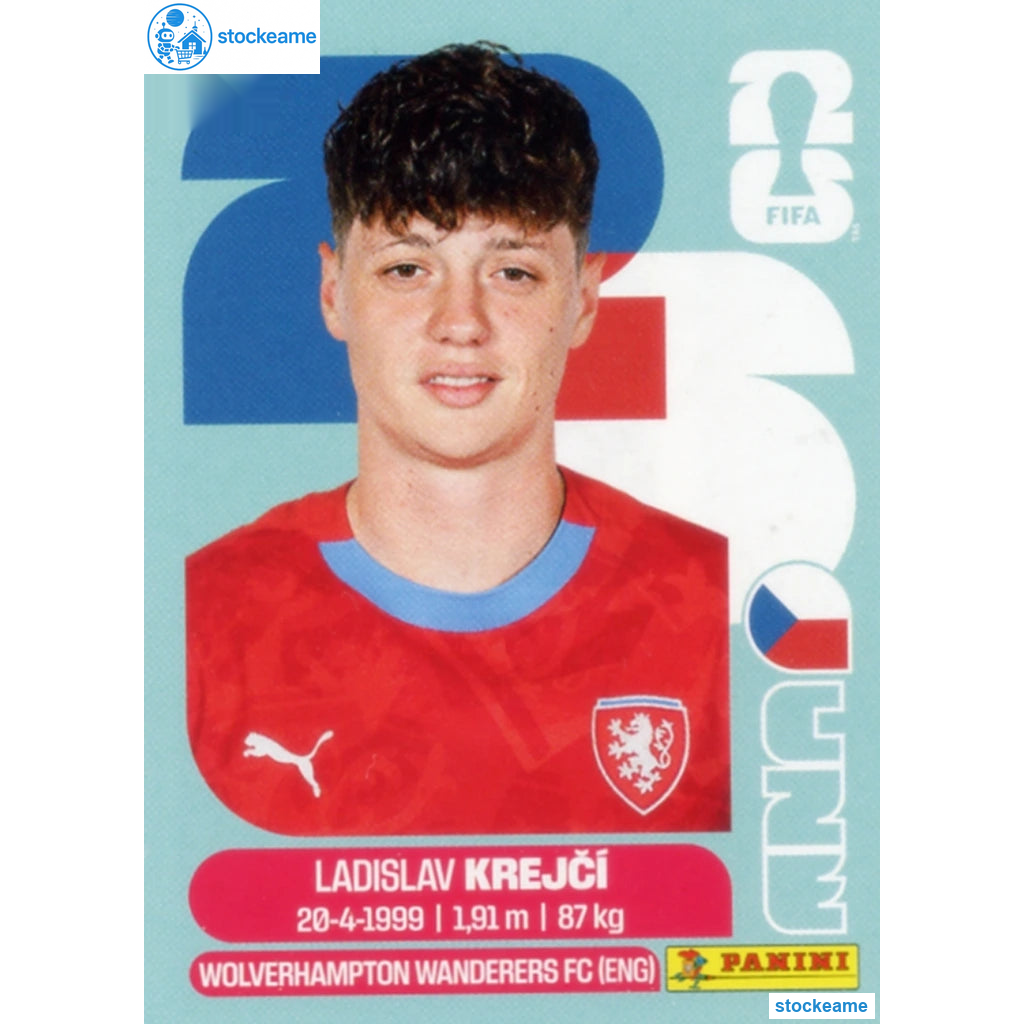CZE004 - Ladislav Krejci | Czechia | Panini World Cup 2026 Base Sticker