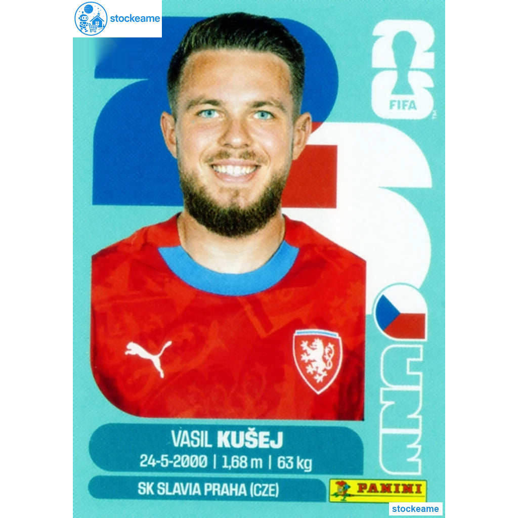 CZE016 - Vasil Kusej | Czechia | Panini World Cup 2026 Base Sticker