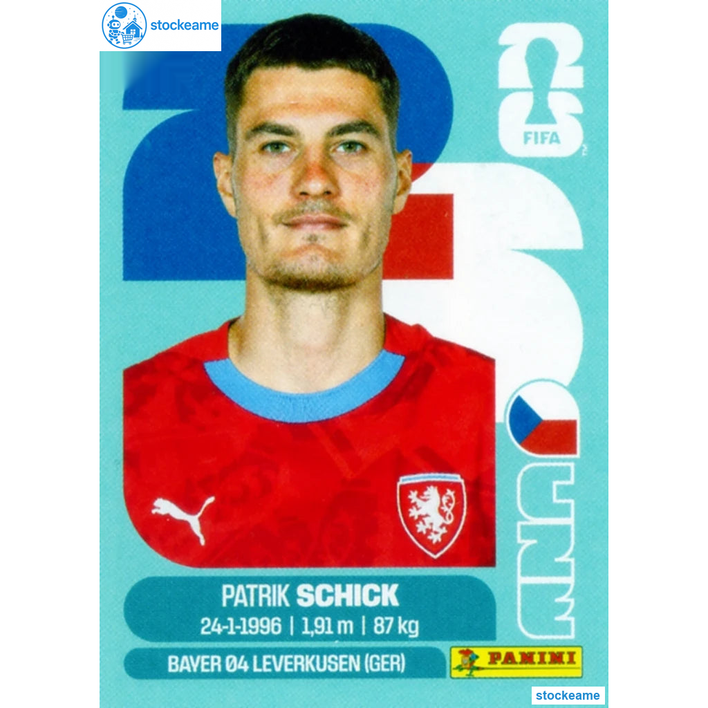 CZE020 - Patrik Schick | Czechia | Panini World Cup 2026 Base Sticker