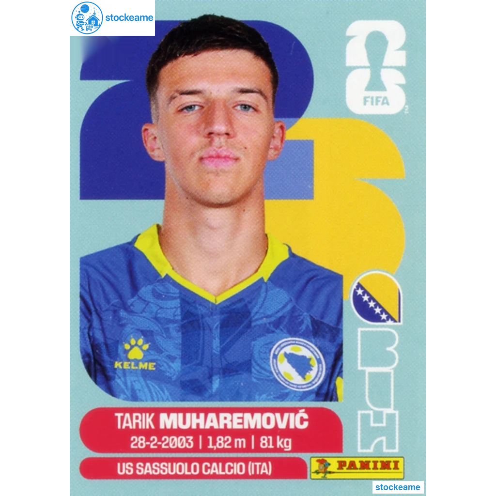 BIH005 - Tarik Muharemovic | Bosnia and Herzegovina | Panini World Cup 2026 Base Sticker