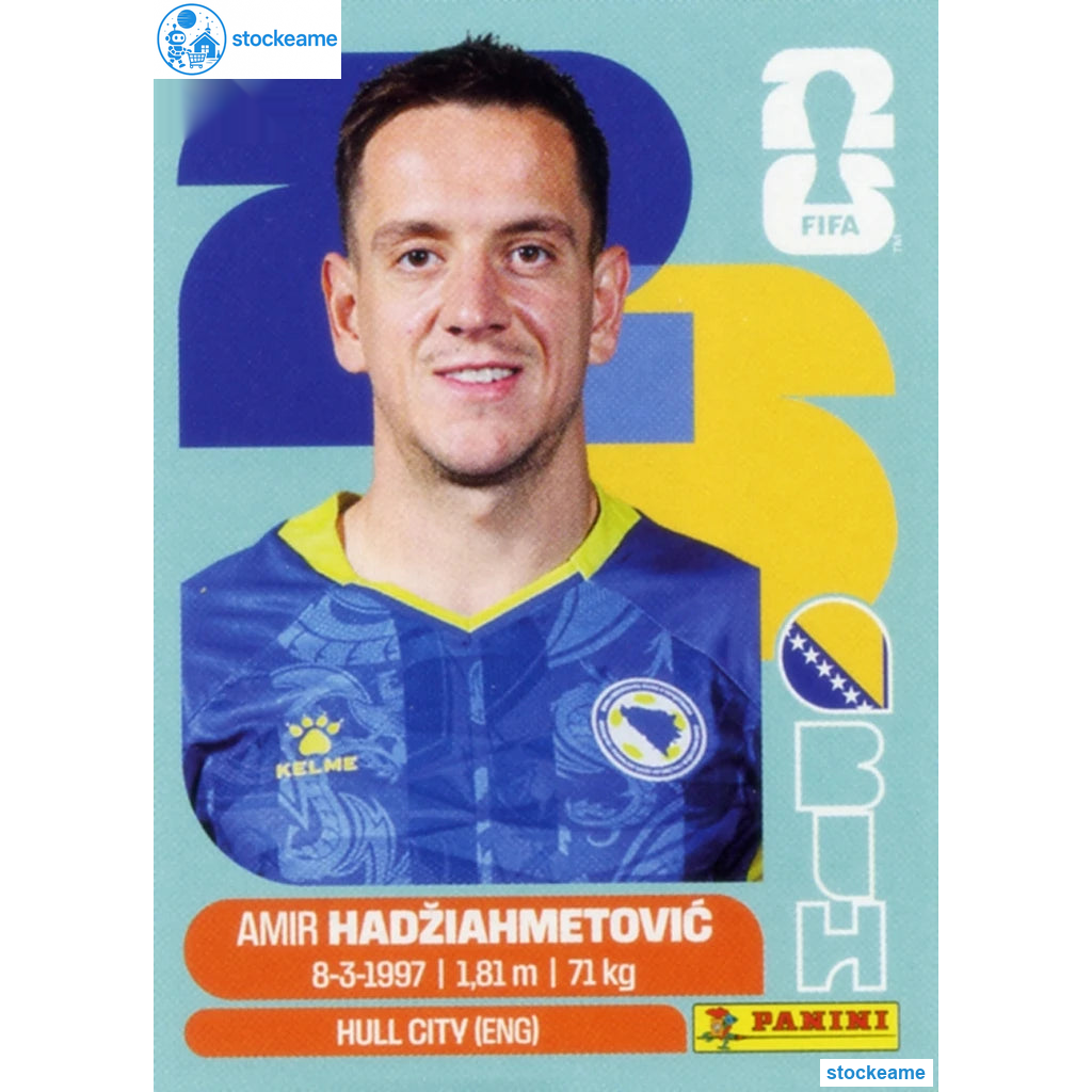 BIH008 - Amir Hadziahmetovic | Bosnia and Herzegovina | Panini World Cup 2026 Base Sticker