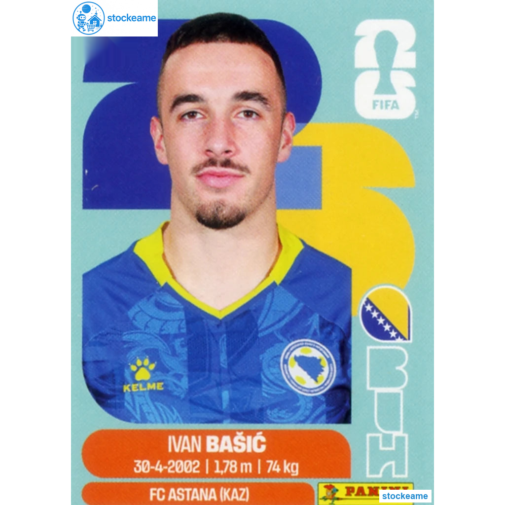 BIH012 - Ivan Basic | Bosnia and Herzegovina | Panini World Cup 2026 Base Sticker