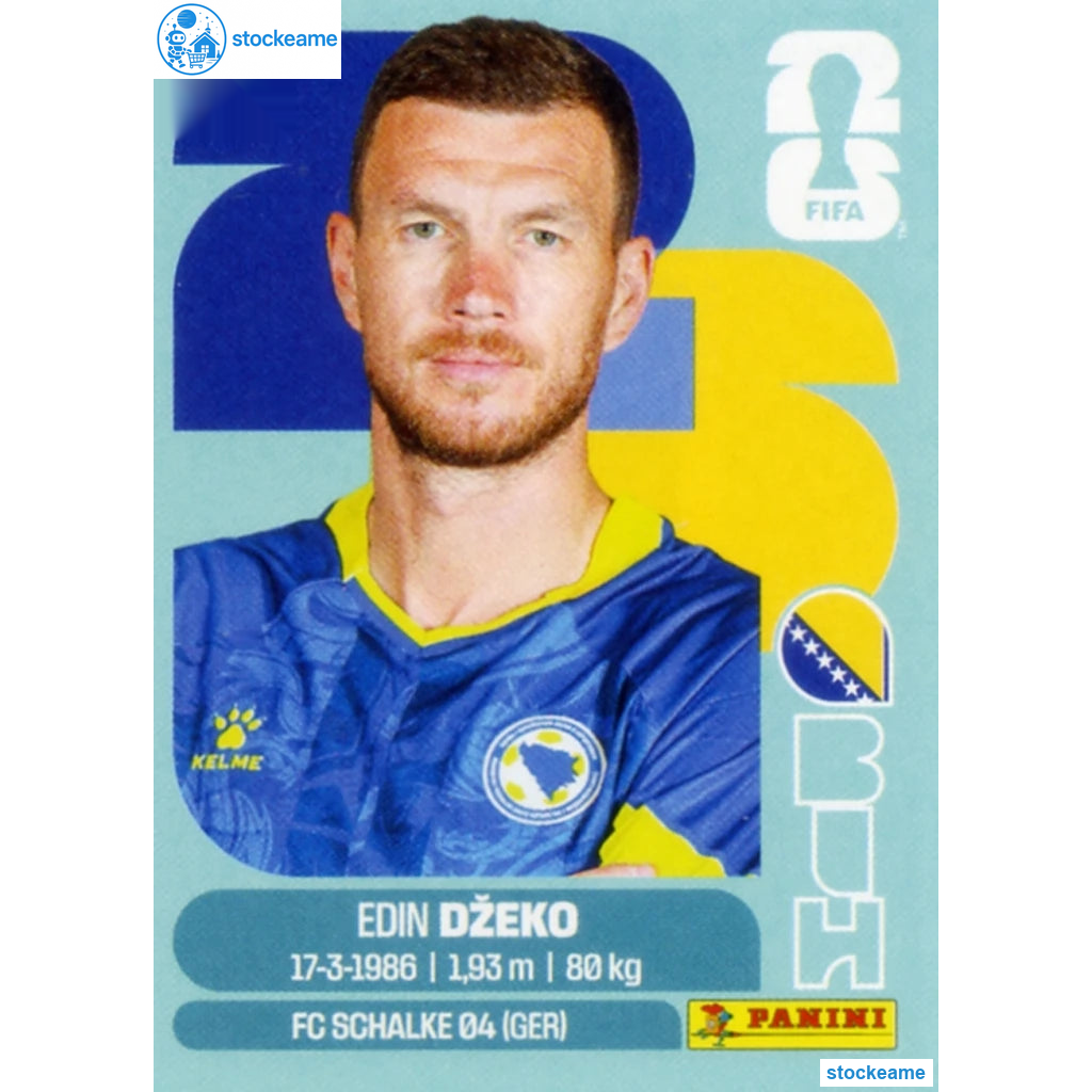 BIH018 - Edin Dzeko | Bosnia and Herzegovina | Panini World Cup 2026 Base Sticker