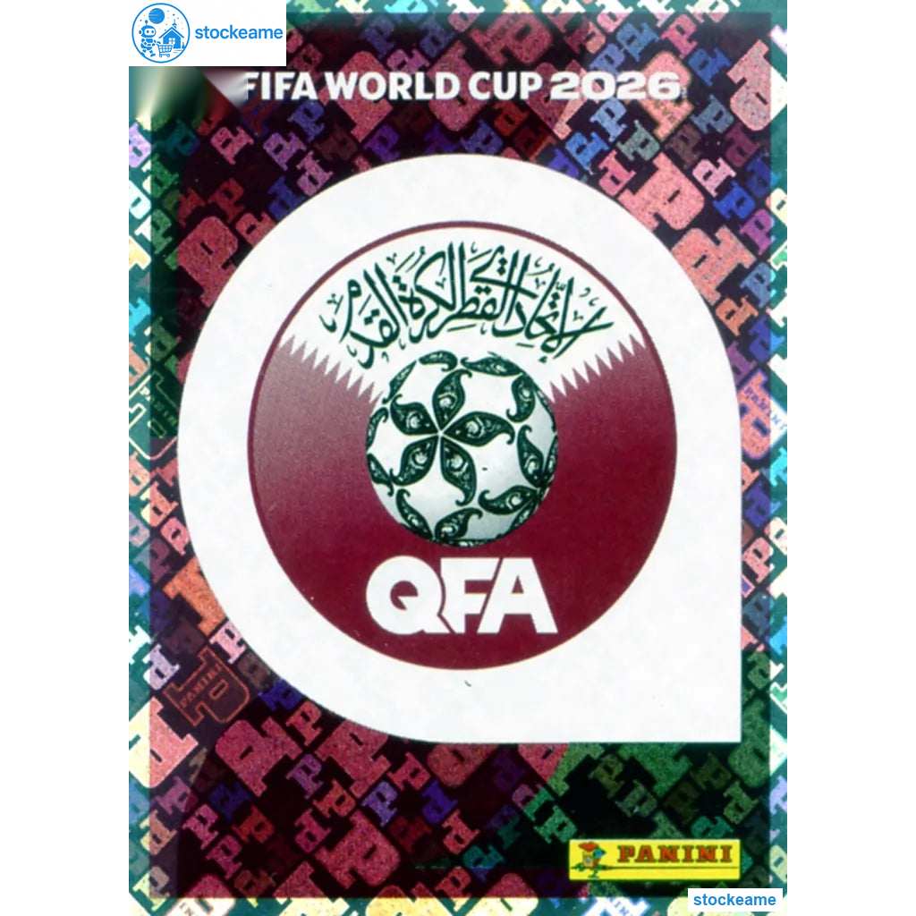 QAT001 - Emblem | Qatar | Panini World Cup 2026 Foil Sticker