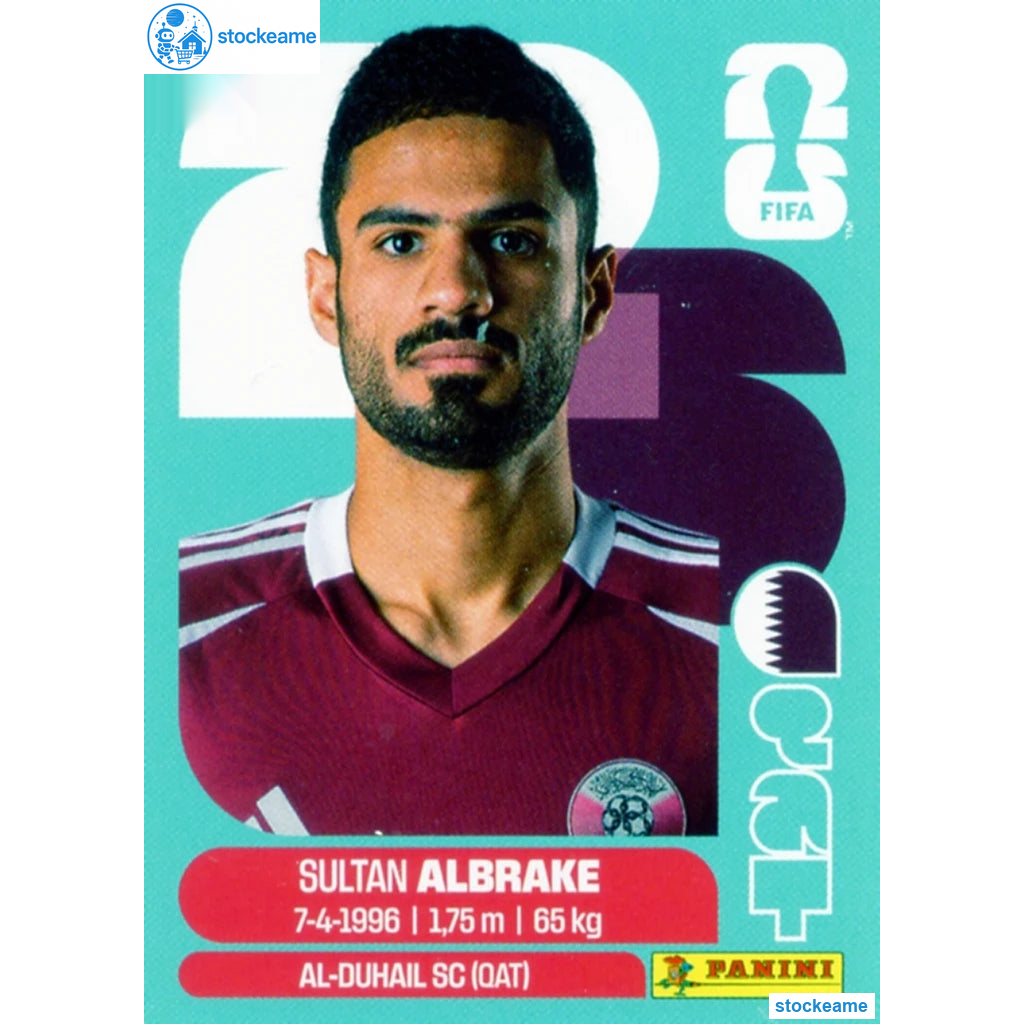 QAT003 - Sultan Albrake | Qatar | Panini World Cup 2026 Base Sticker