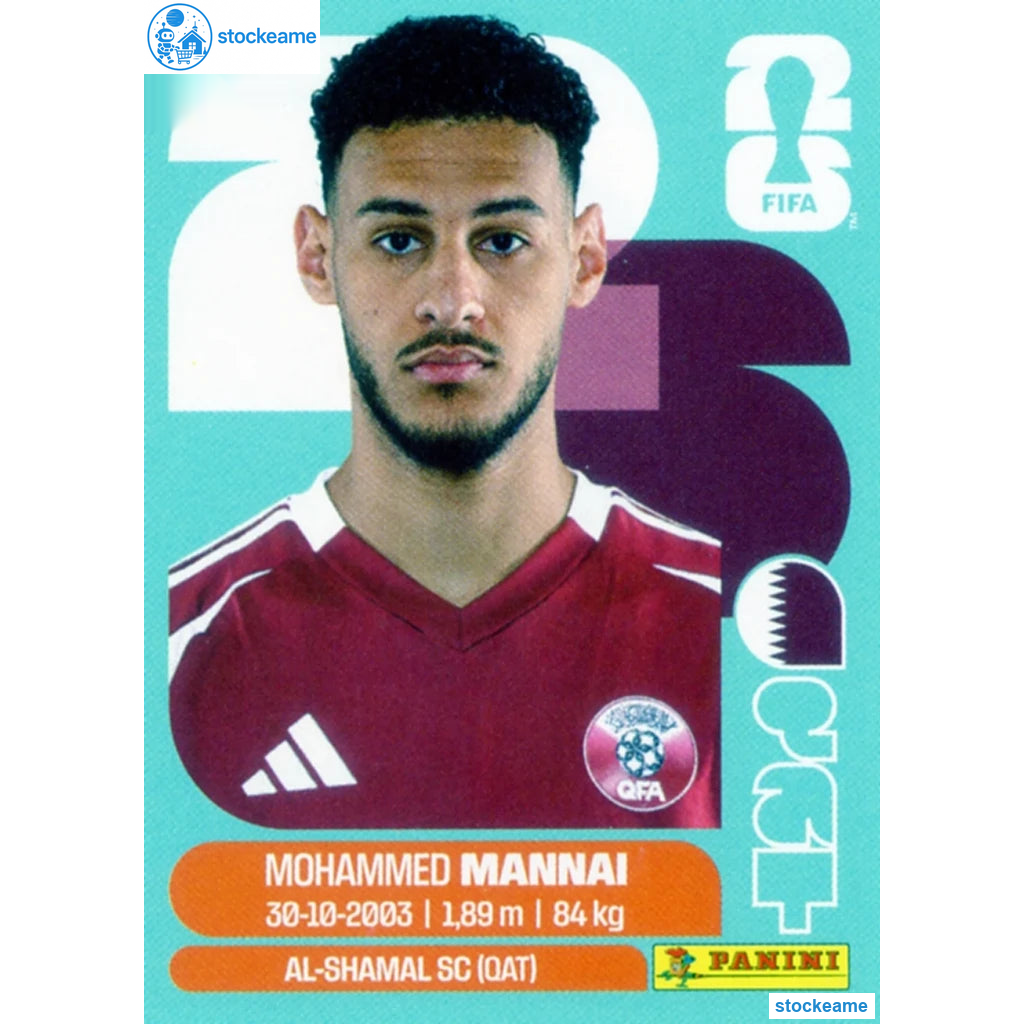 QAT009 - Mohamed Al-Mannai | Qatar | Panini World Cup 2026 Base Sticker