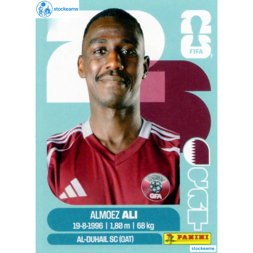 QAT020 - Almoez Ali | Qatar | Panini World Cup 2026 Base Sticker