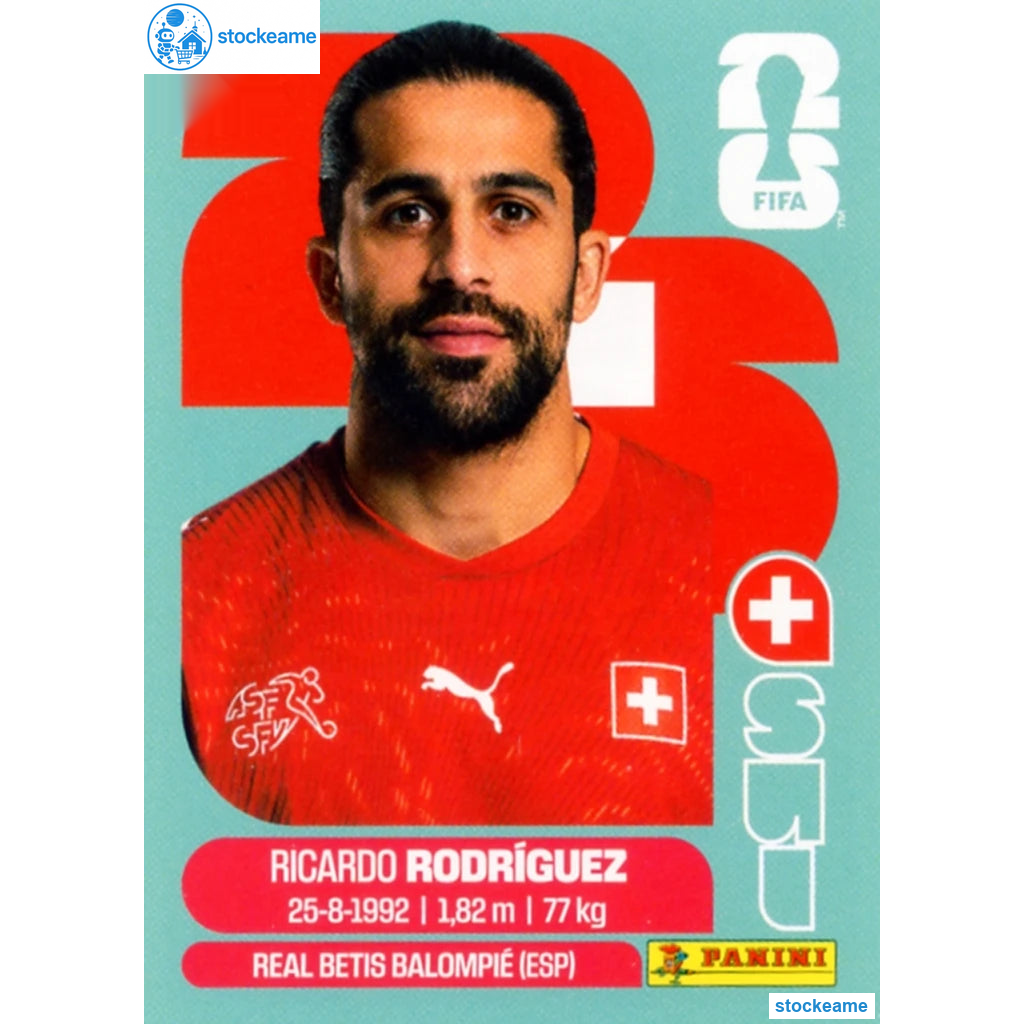 SUI005 - Ricardo Rodriguez | Switzerland | Panini World Cup 2026 Base Sticker