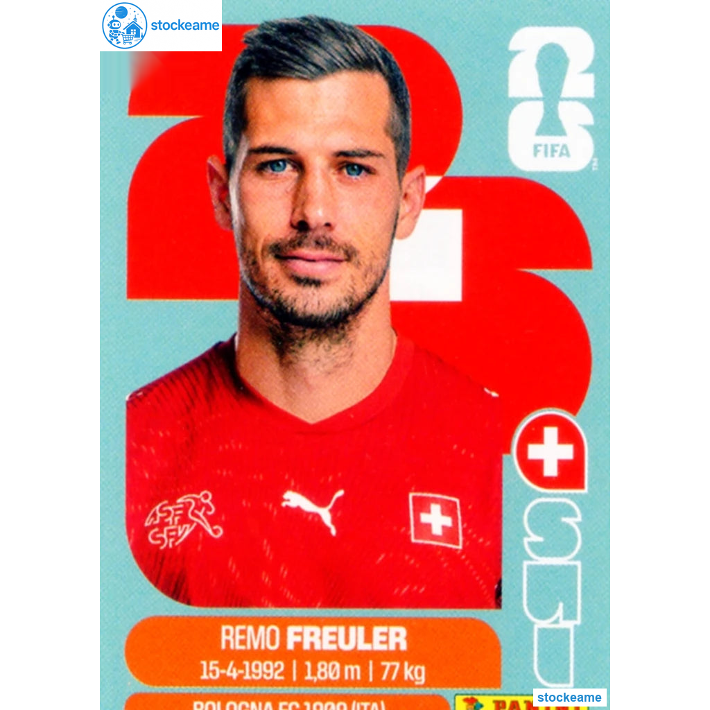 SUI011 - Remo Freuler | Switzerland | Panini World Cup 2026 Base Sticker