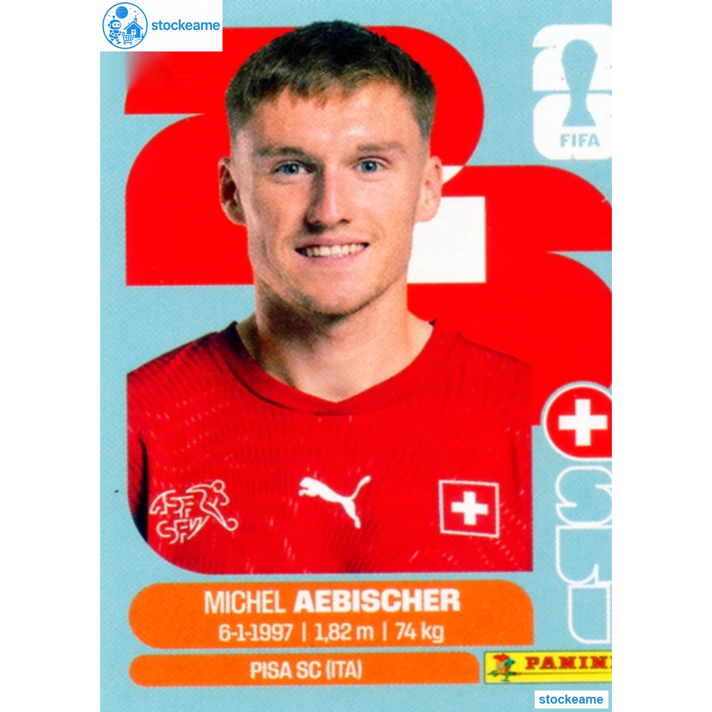SUI016 - Michel Aebischer | Switzerland | Panini World Cup 2026 Base Sticker