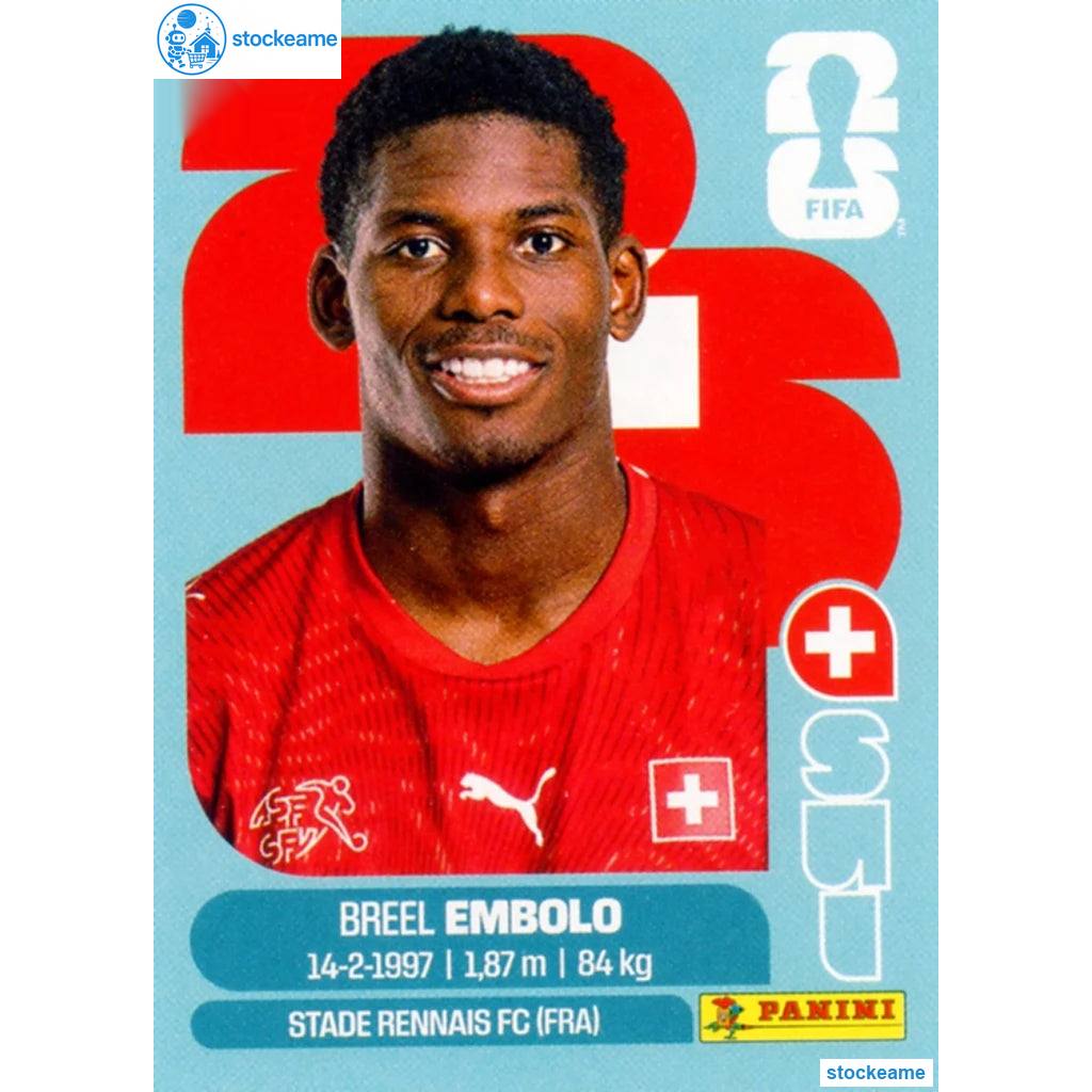 SUI017 - Breel Embolo | Switzerland | Panini World Cup 2026 Base Sticker