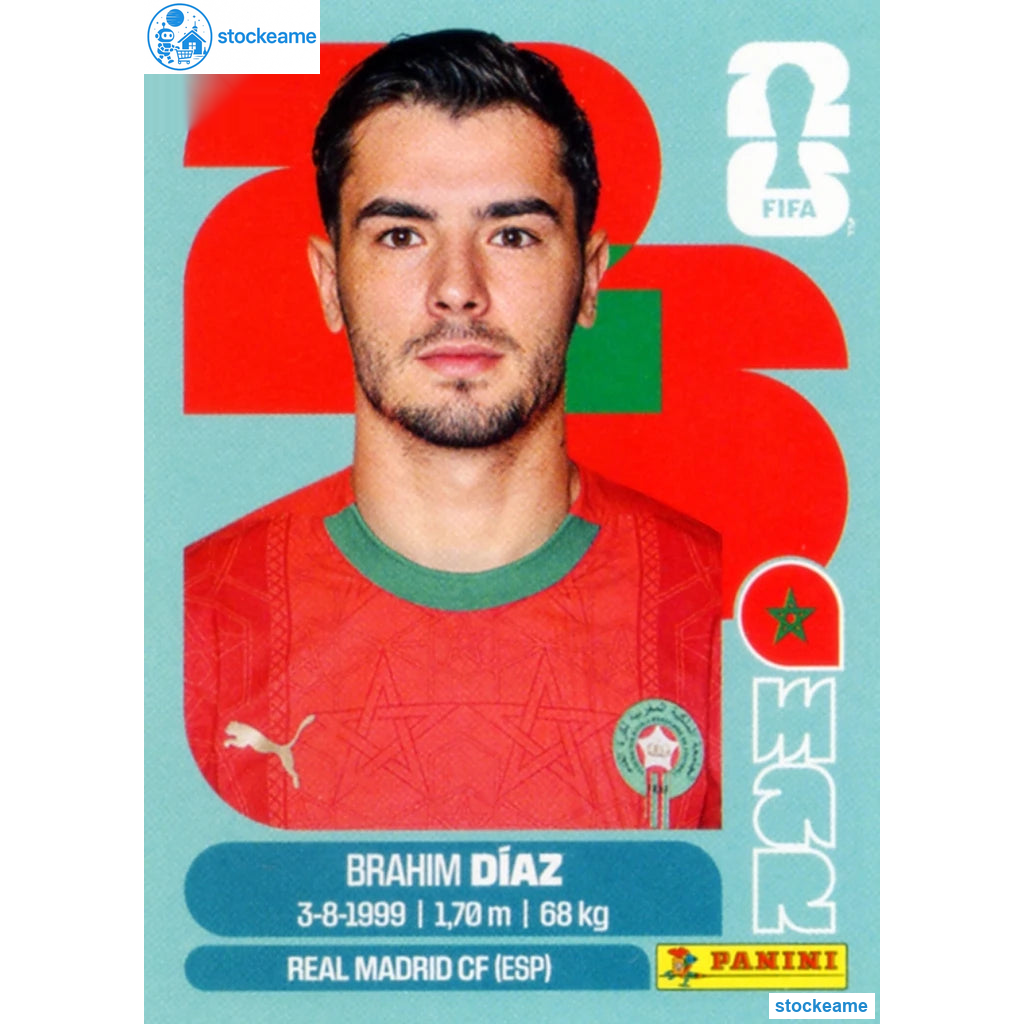 MAR019 - Brahim Diaz | Morocco | Panini World Cup 2026 Base Sticker