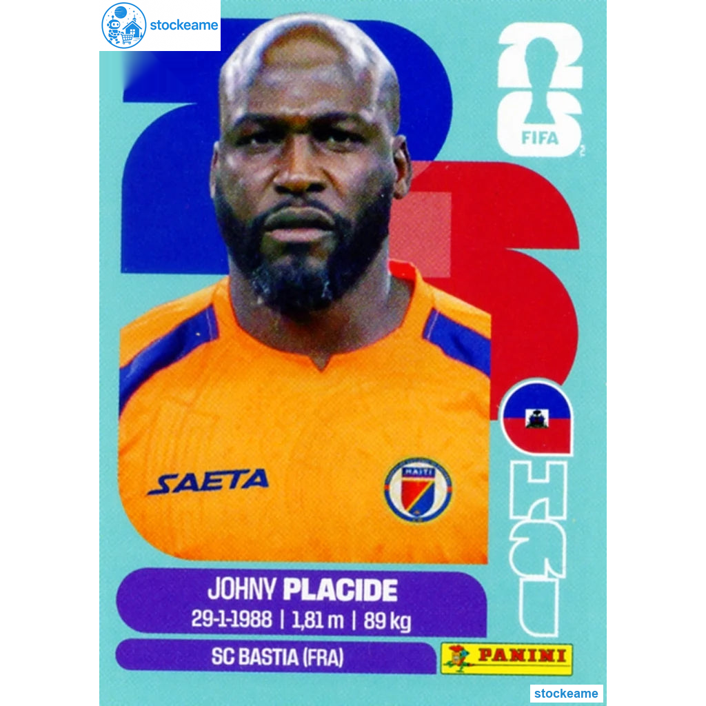 HAI002 - Johny Placide | Haiti | Panini World Cup 2026 Base Sticker