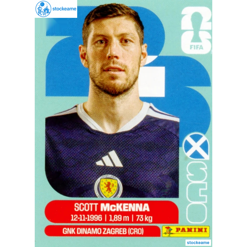 SCO007 - Scott McKenna | Scotland | Panini World Cup 2026 Base Sticker