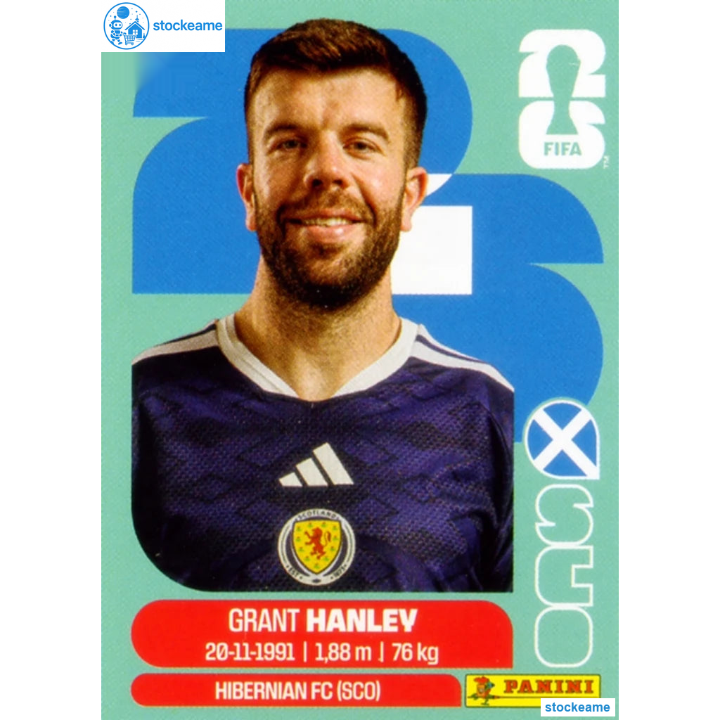 SCO010 - Grant Hanley | Scotland | Panini World Cup 2026 Base Sticker