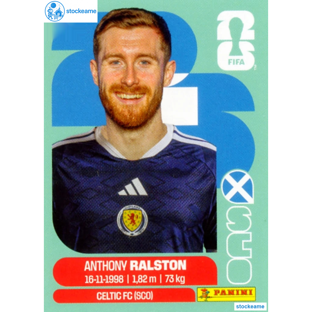 SCO009 - Anthony Ralston | Scotland | Panini World Cup 2026 Base Sticker