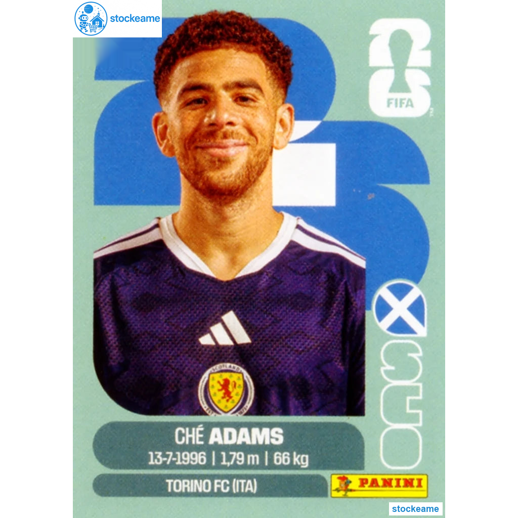 SCO019 - Che Adams | Scotland | Panini World Cup 2026 Base Sticker