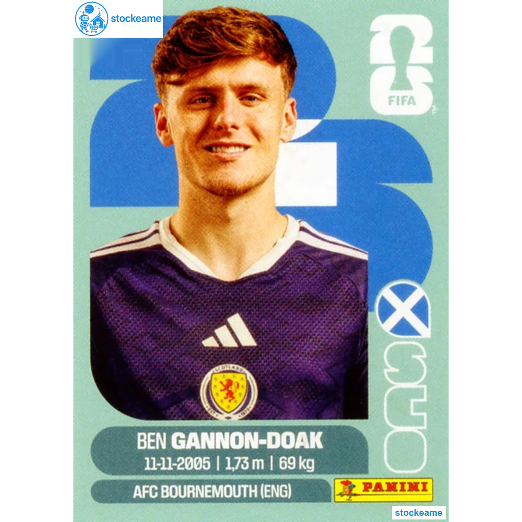 SCO020 - Ben Gannon-Doak | Scotland | Panini World Cup 2026 Base Sticker