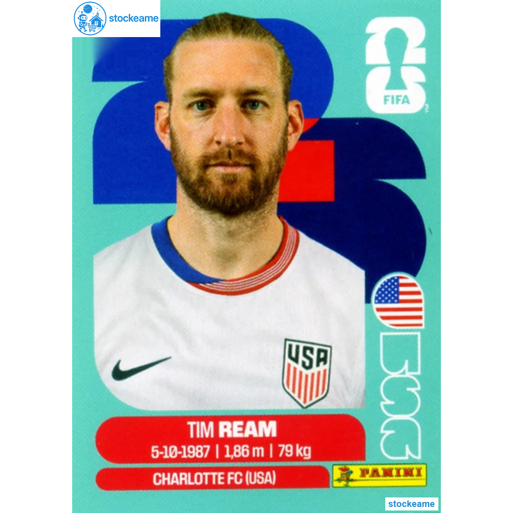 USA004 - Tim Ream | USA | Panini World Cup 2026 Base Sticker