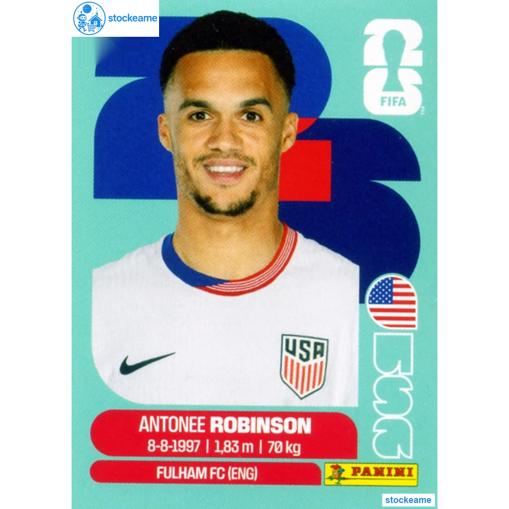 USA007 - Antonee Robinson | USA | Panini World Cup 2026 Base Sticker