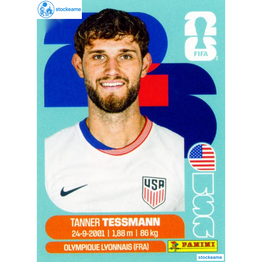 USA009 - Tanner Tessmann | USA | Panini World Cup 2026 Base Sticker