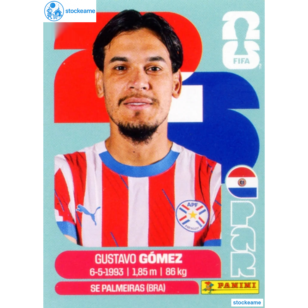 PAR004 - Gustavo Gomez | Paraguay | Panini World Cup 2026 Base Sticker