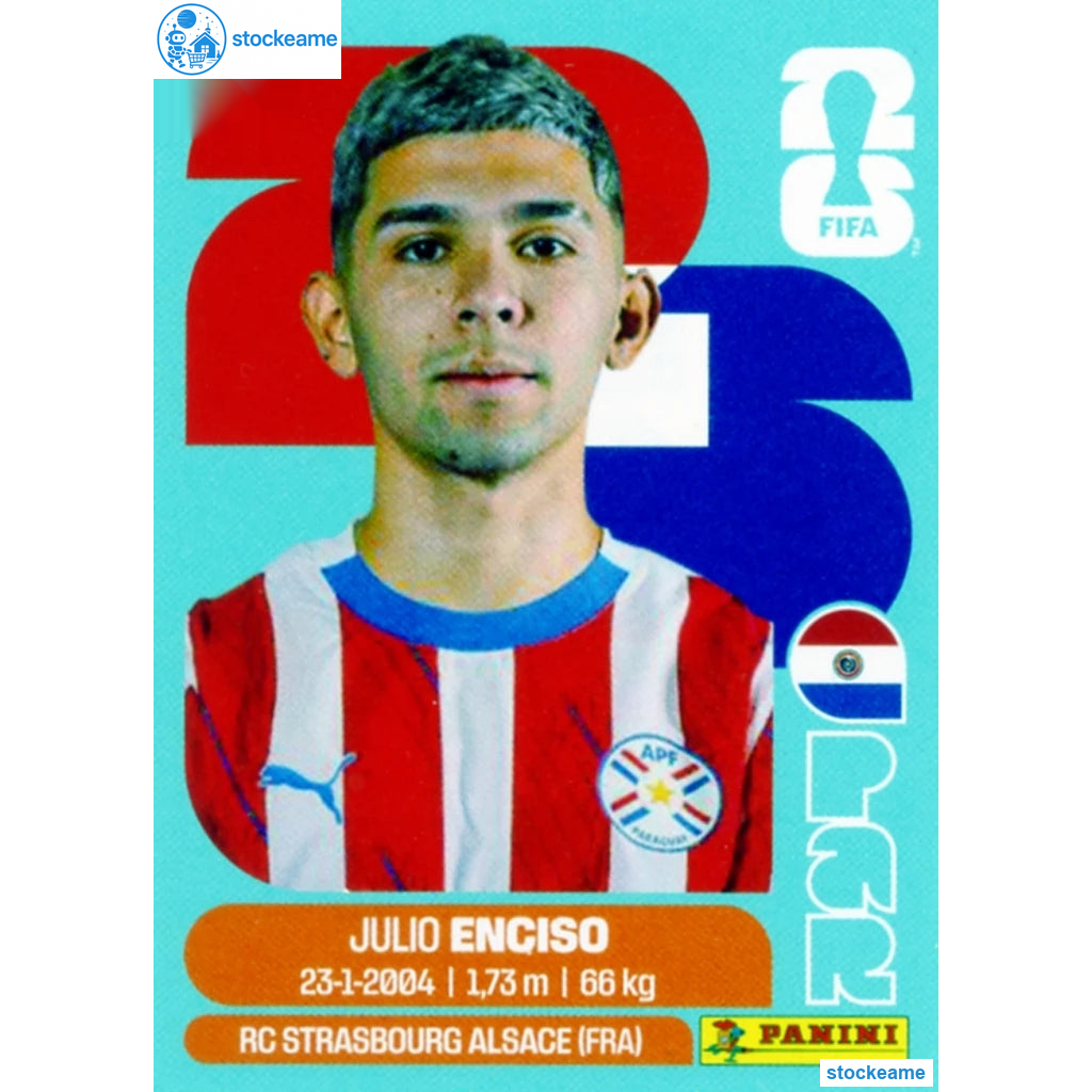PAR015 - Julio Enciso | Paraguay | Panini World Cup 2026 Base Sticker