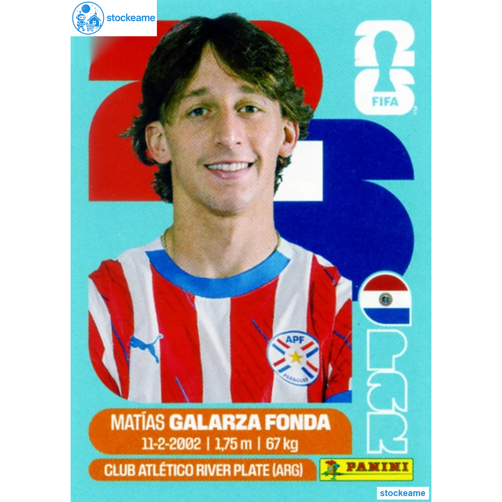 PAR014 - Matias Galarza Fonda | Paraguay | Panini World Cup 2026 Base Sticker