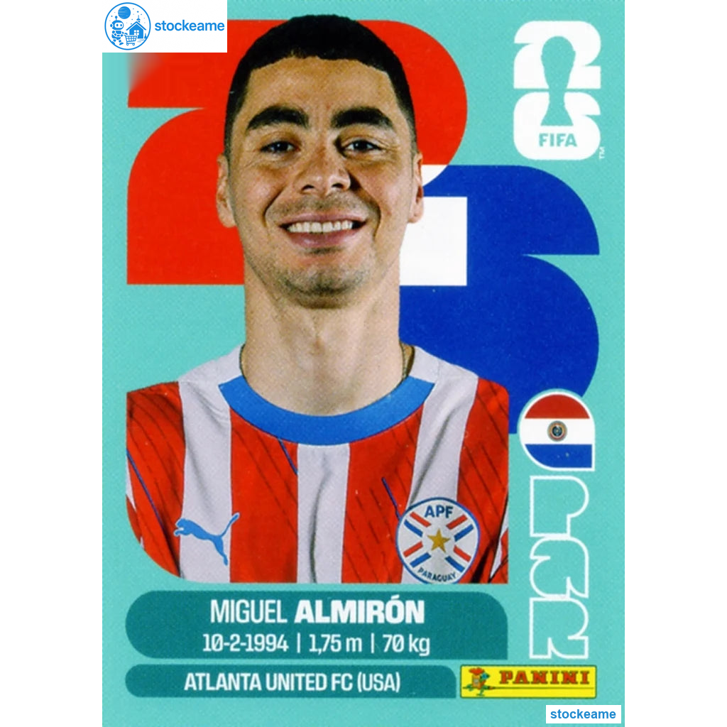 PAR017 - Miguel Almirón | Paraguay | Panini World Cup 2026 Base Sticker