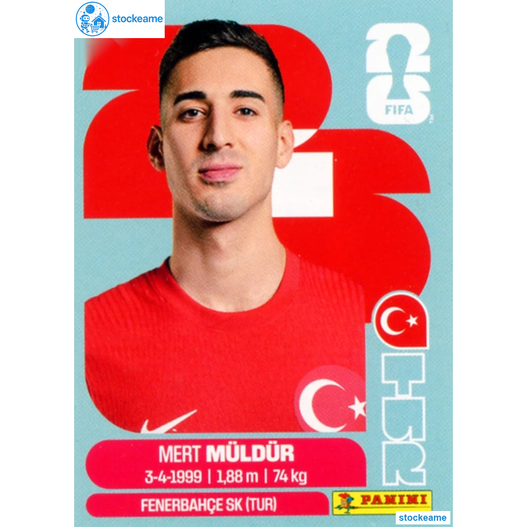 TUR003 - Mert Muldur | Türkiye | Panini World Cup 2026 Base Sticker