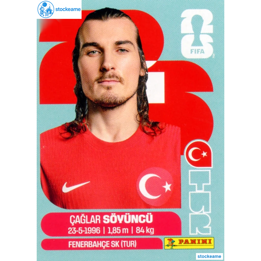 TUR006 - Caglar Soyunku | Türkiye | Panini World Cup 2026 Base Sticker