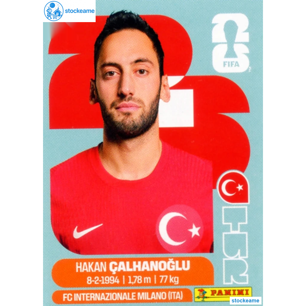 TUR011 - Hakan Calhanoglu | Türkiye | Panini World Cup 2026 Base Sticker