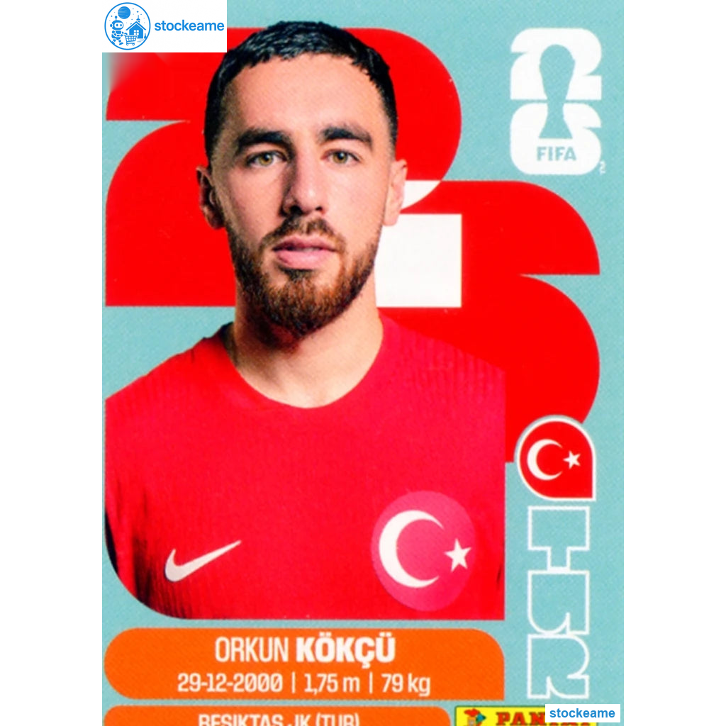 TUR012 - Orkun Kokcu | Türkiye | Panini World Cup 2026 Base Sticker