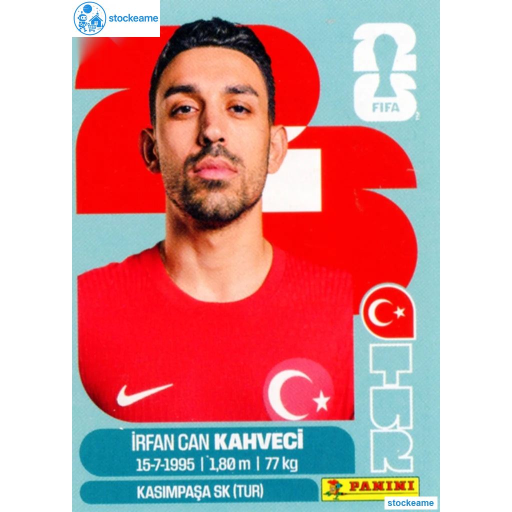 TUR015 - Irfan Can Kahvecu | Türkiye | Panini World Cup 2026 Base Sticker