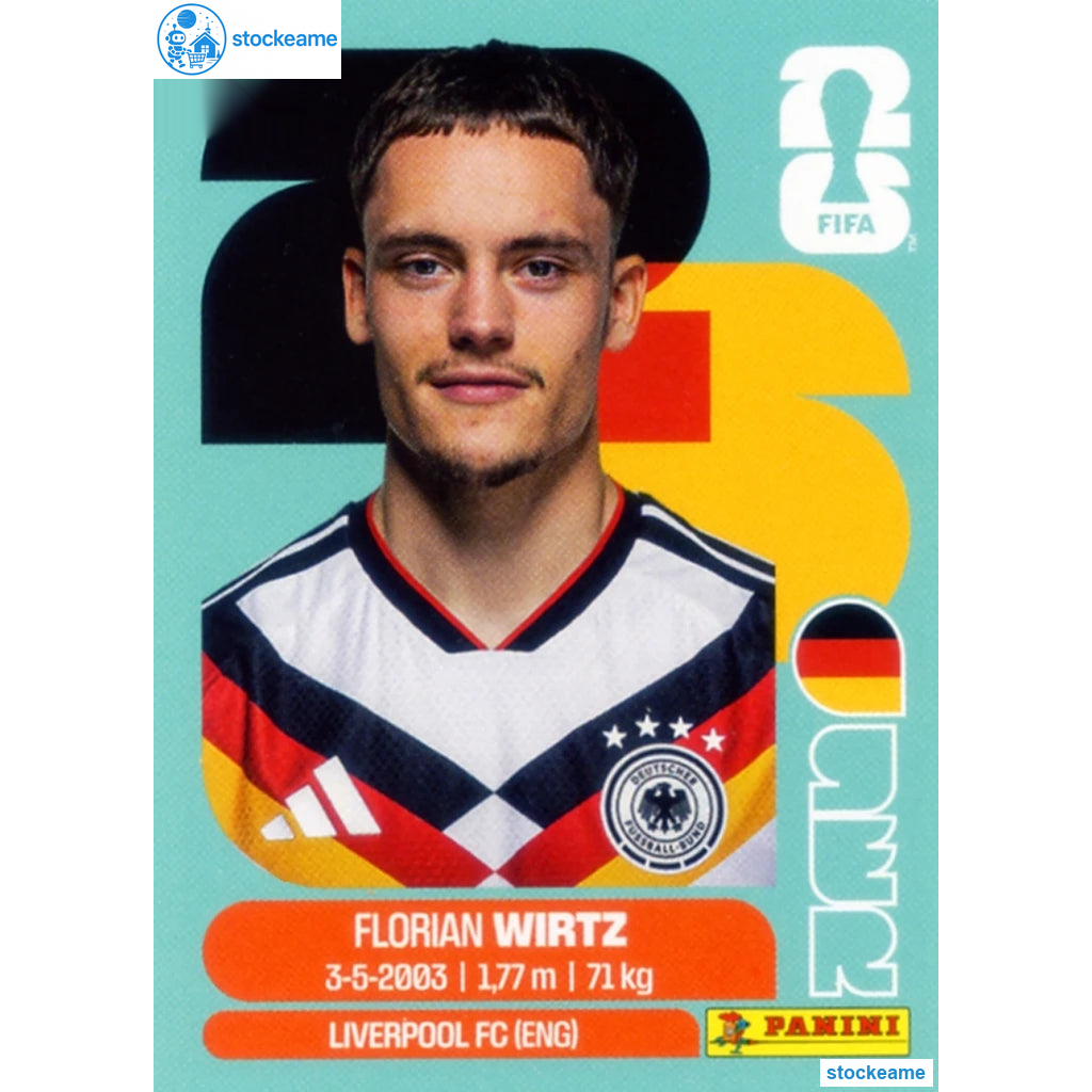 GER011 - Florian Wirtz | Germany | Panini World Cup 2026 Base Sticker