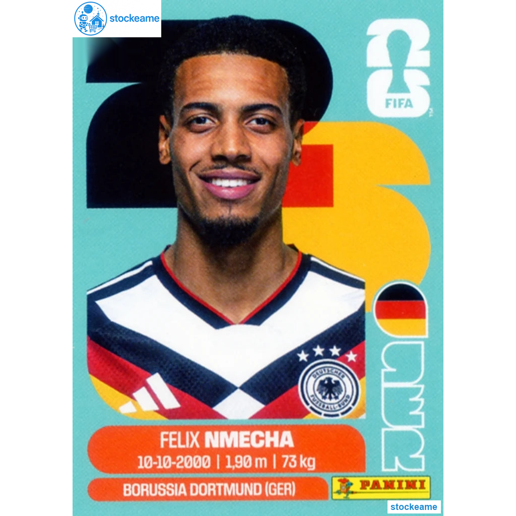 GER012 - Felix Nmecha | Germany | Panini World Cup 2026 Base Sticker