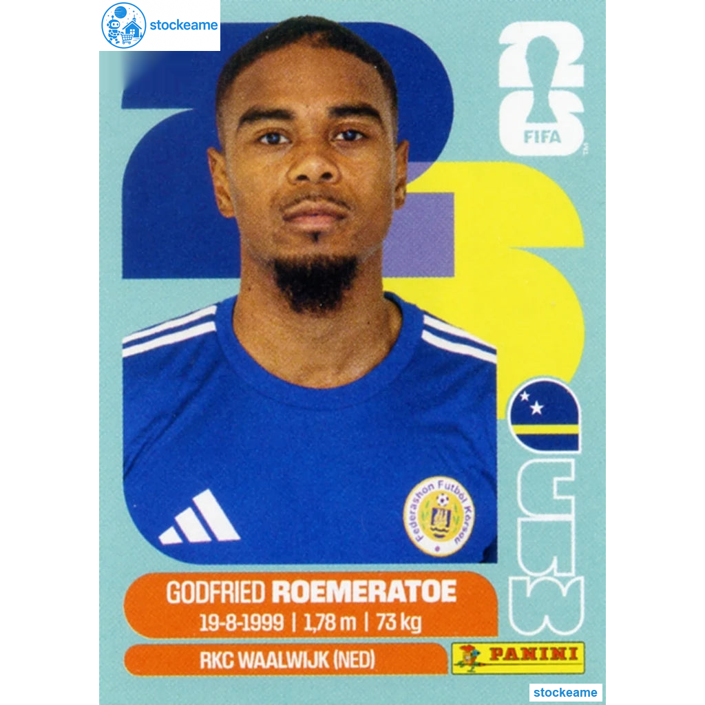 CUW010 - Godfried Roemeratoe | Curaçao | Panini World Cup 2026 Base Sticker