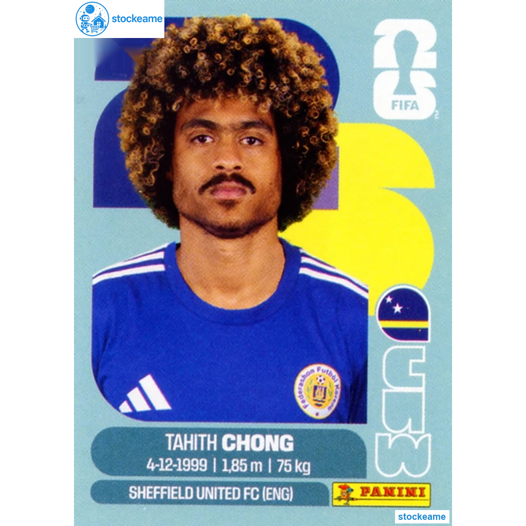 CUW014 - Tahith Chong | Curaçao | Panini World Cup 2026 Base Sticker