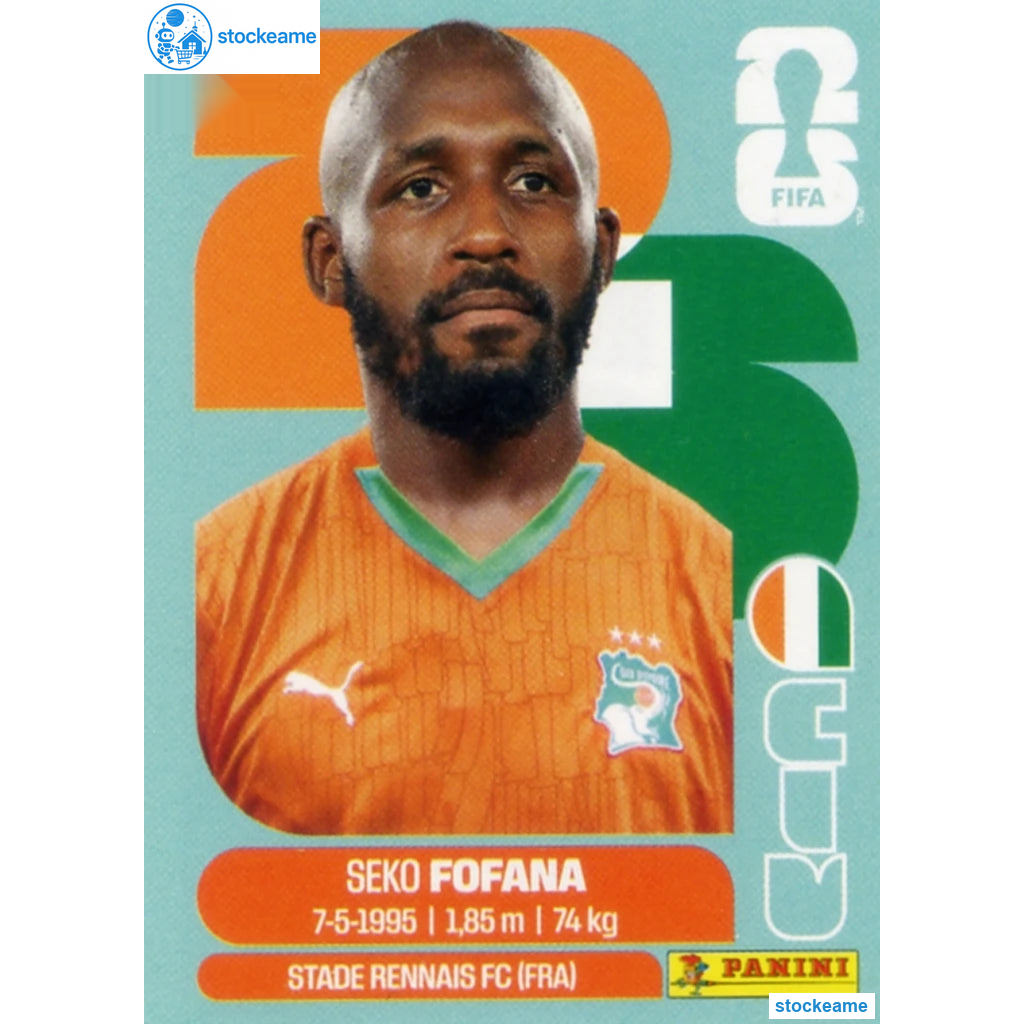CIV011 - Seko Fofana | Ivory Coast | Panini World Cup 2026 Base Sticker