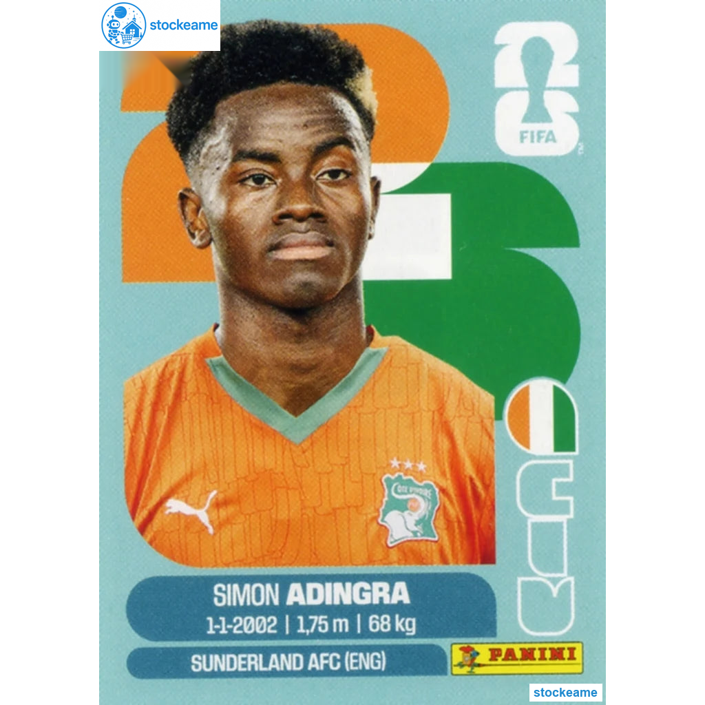CIV017 - Simon Adingra | Ivory Coast | Panini World Cup 2026 Base Sticker